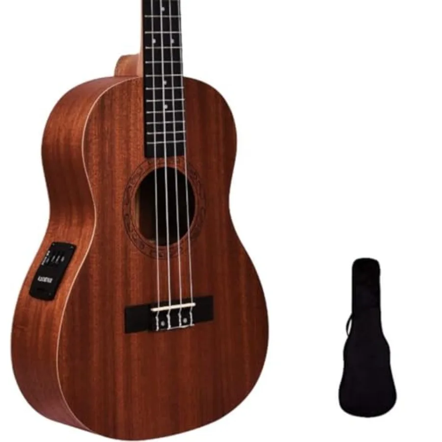 Mahogany Wood Professional Acoustic/Electric Guitar with Gig Bag, Warm Brown Finish, Rich Tone and Versatile Performance
Mahogany Wood Professional Acoustic/Electric Guitar with Gig Bag, Warm Brown Finish, Rich Tone and Versatile Performance