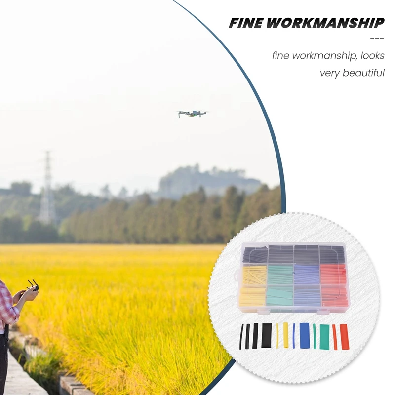 HW-el530pcs Heat Shrink Tube Kit Assorted Polyolefin Insulation Sleeving Tubing Set for RC
HW-el530pcs Heat Shrink Tube Kit Assorted Polyolefin Insulation Sleeving Tubing Set for RC