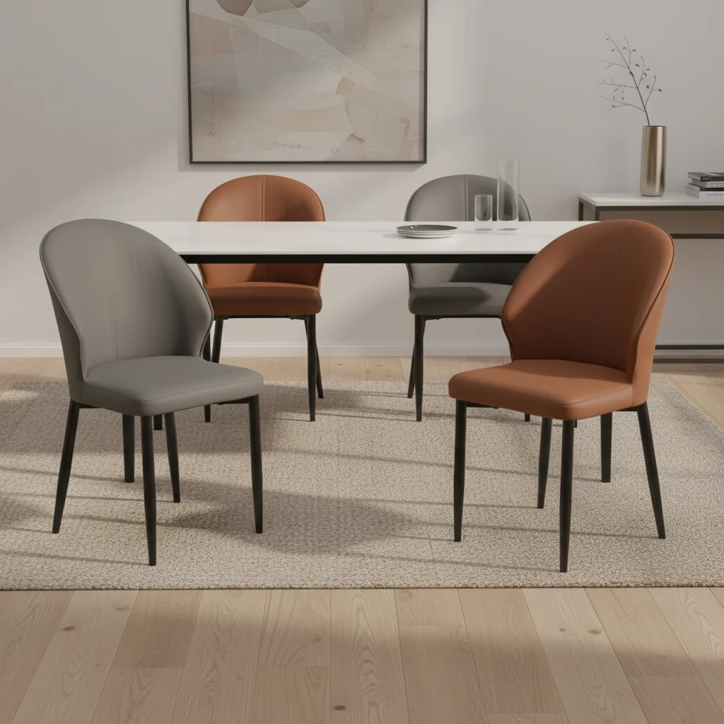 Modern Simplicity Light Luxury Dining Chair Iron Legs Leather Upholstery Soft Bag Chair Backrest Home Living Room Hotel
Modern Simplicity Light Luxury Dining Chair Iron Legs Leather Upholstery Soft Bag Chair Backrest Home Living Room Hotel