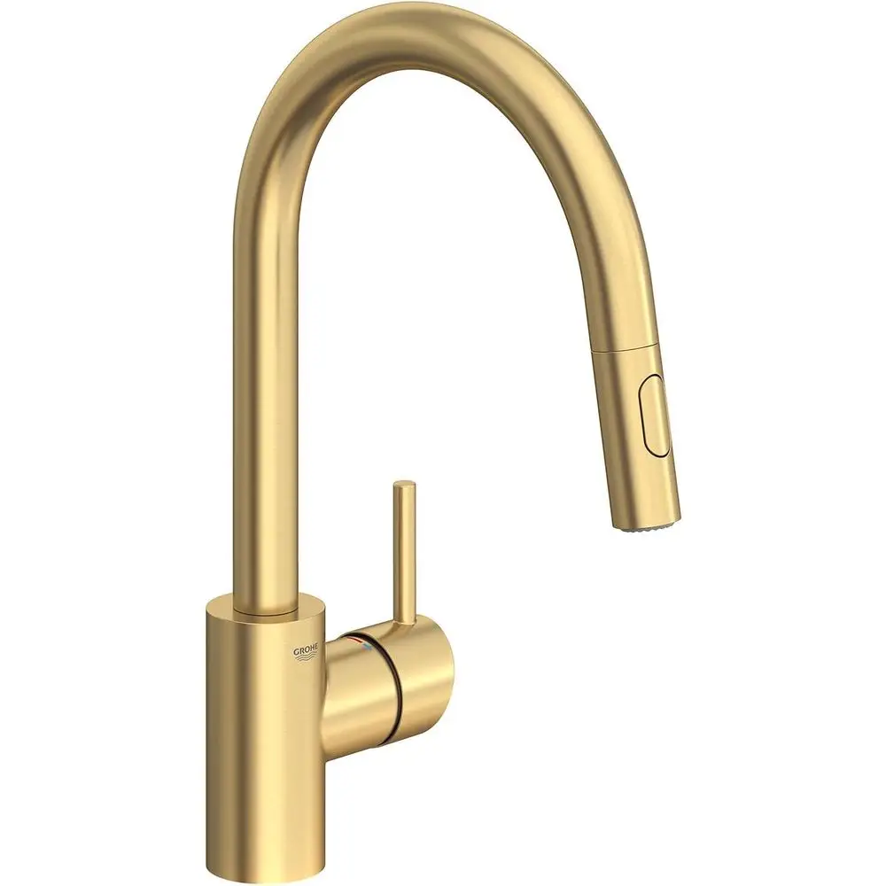 Кухонный смеситель Concetto с выдвижным изливом, двойной распылитель, 1,75 галлонов в минуту, отделка матовое золото
Кухонный смеситель Concetto с выдвижным изливом, двойной распылитель, 1,75 галлонов в минуту, отделка матовое золото