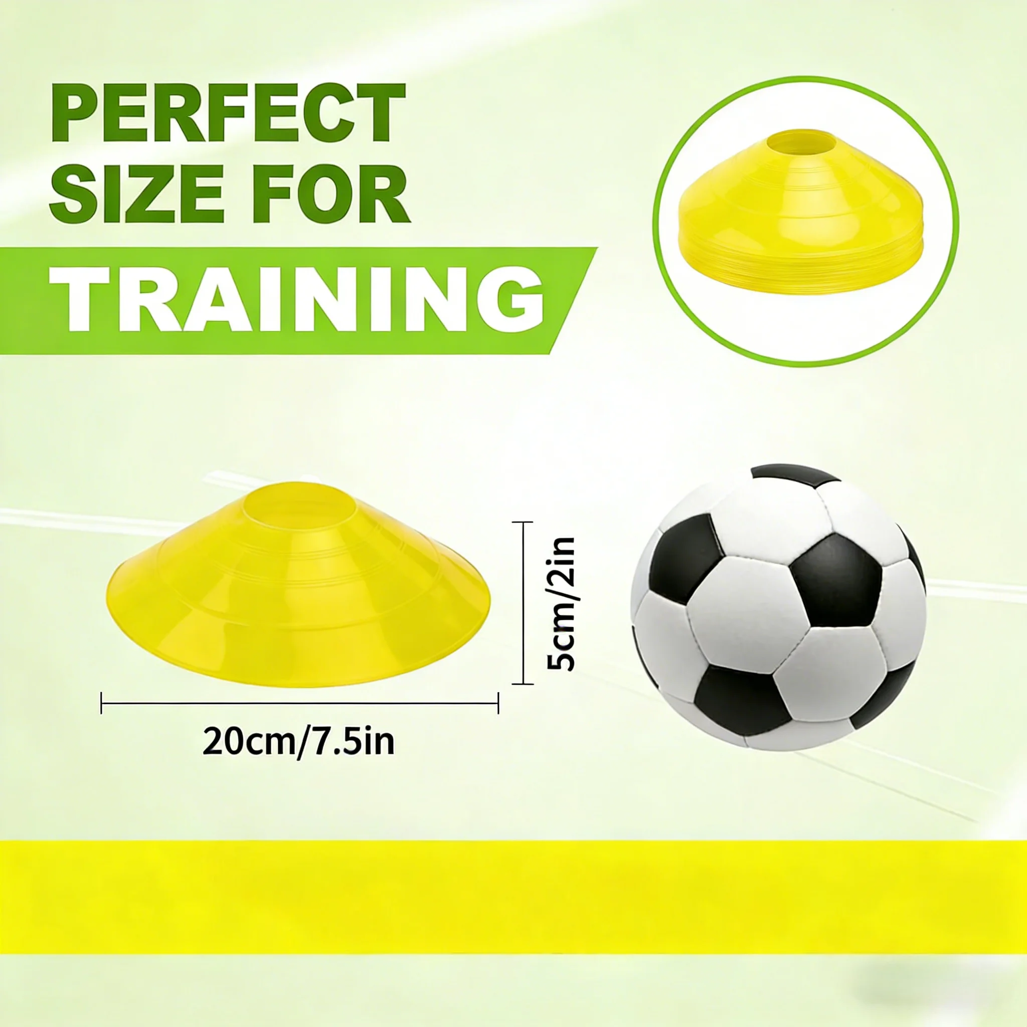 20 pcs football cone plate football training plate agility practice Sign Dish Cones Outdoor Basketball Football Training Sports
20 pcs football cone plate football training plate agility practice Sign Dish Cones Outdoor Basketball Football Training Sports