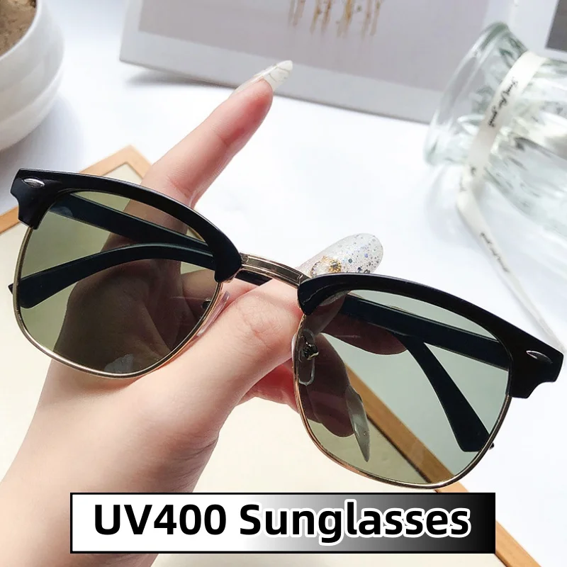 Half-frame Trendy Classic Sunglasses Artistic Sun Protection Street Photography UV400 Ultraviolet-proof Shades Glasses
Half-frame Trendy Classic Sunglasses Artistic Sun Protection Street Photography UV400 Ultraviolet-proof Shades Glasses
