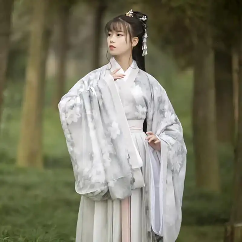 New Chinese Traditional Clothing Hanfu Festival Cosplay Costumes China Folk Dance Costume Fashion Top Skirt Set Performance Wear
New Chinese Traditional Clothing Hanfu Festival Cosplay Costumes China Folk Dance Costume Fashion Top Skirt Set Performance Wear