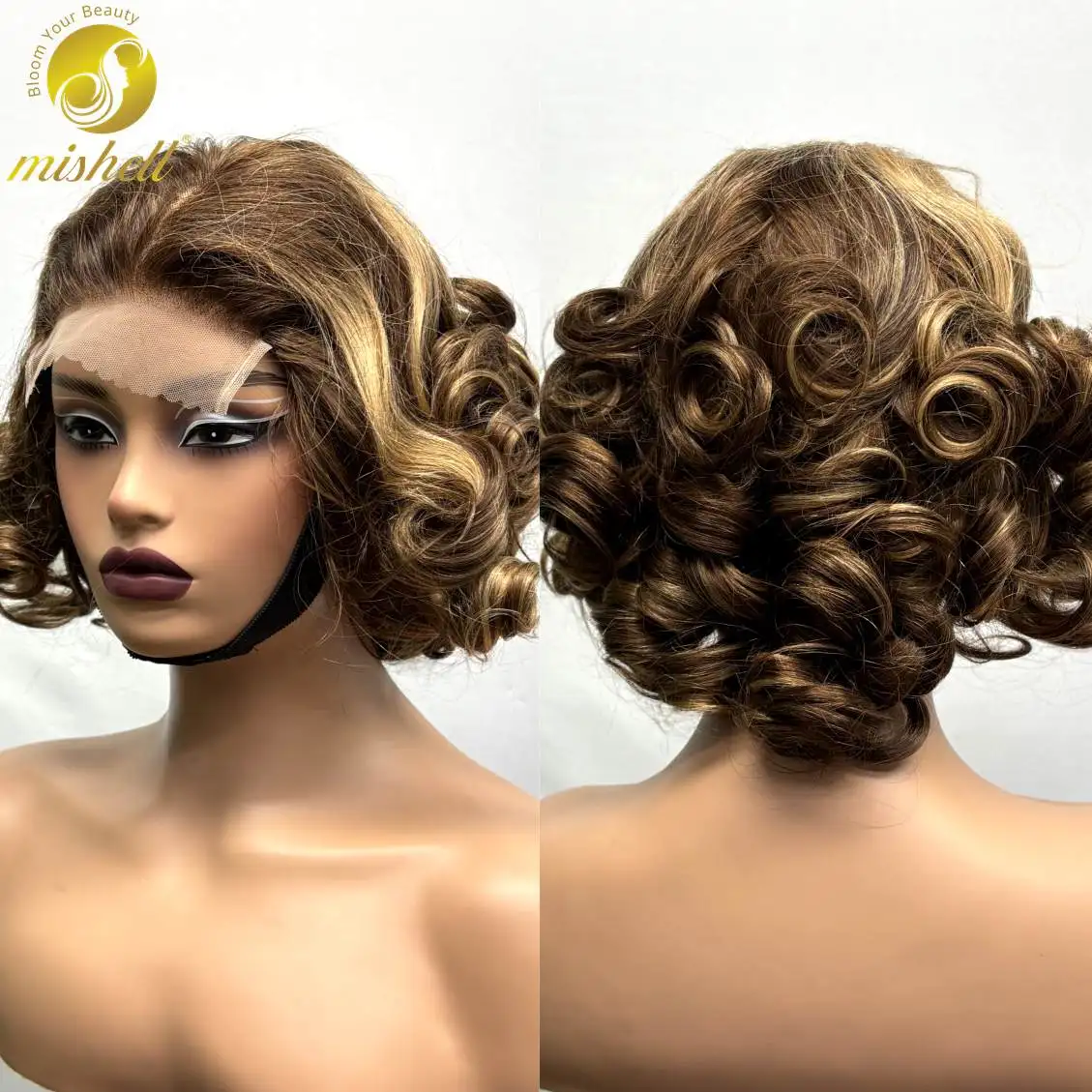 5x5 Lace 4/27 Highlight Ombre Loose Fumi Human Hair Wigs 300% Density Bouncy Curly Burmese Hair Wig Double Drawn Wig for Women
5x5 Lace 4/27 Highlight Ombre Loose Fumi Human Hair Wigs 300% Density Bouncy Curly Burmese Hair Wig Double Drawn Wig for Women