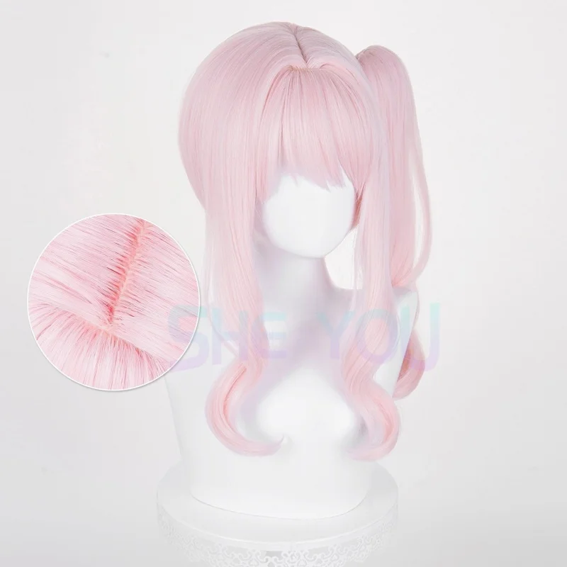 Akiyama Mizuki Cosplay Wig Anime Synthetic Hair Long 45cm Light Pink Curly Wig Heat Resistant Hair Halloween Party Woman Wigs
Akiyama Mizuki Cosplay Wig Anime Synthetic Hair Long 45cm Light Pink Curly Wig Heat Resistant Hair Halloween Party Woman Wigs