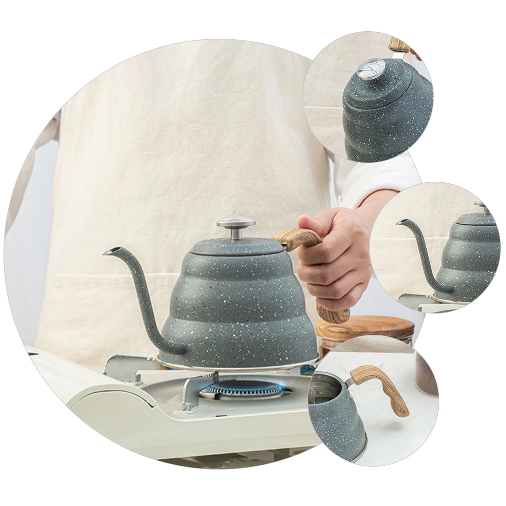 Thermometer Coffee Stainless Steel Kettle Makers H Punch Stainless Steel Kettle 304 Slow Life Kitchen Tea House Camping 
Thermometer Coffee Stainless Steel Kettle Makers H Punch Stainless Steel Kettle 304 Slow Life Kitchen Tea House Camping