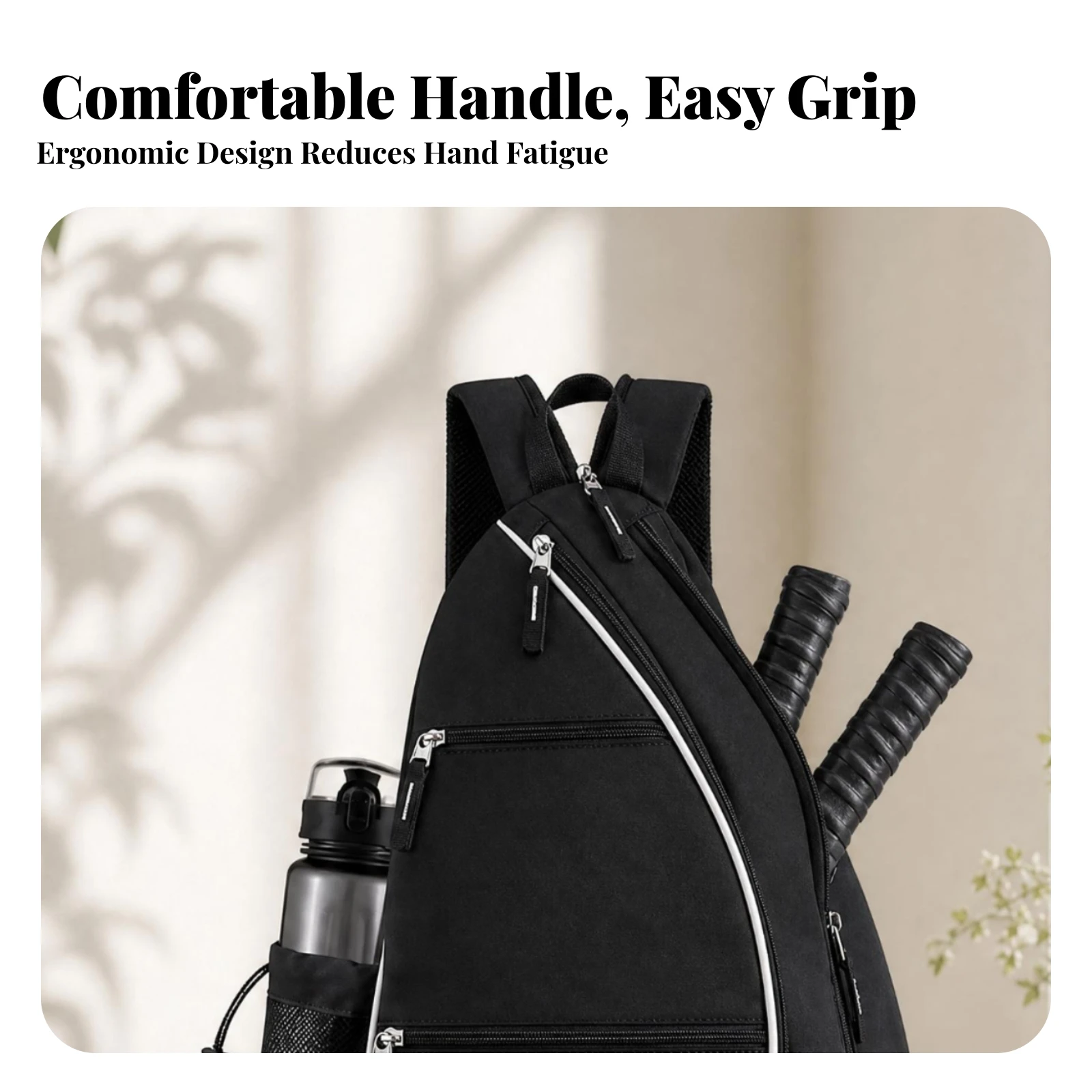 Pickleball Bag Mesh Pocket Triangle Bag Sports Storage Zippered Lightweight
Pickleball Bag Mesh Pocket Triangle Bag Sports Storage Zippered Lightweight