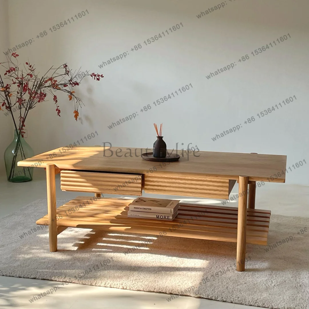 Japanese style all solid wood coffee table Nordic modern simple coffee table small apartment
Japanese style all solid wood coffee table Nordic modern simple coffee table small apartment