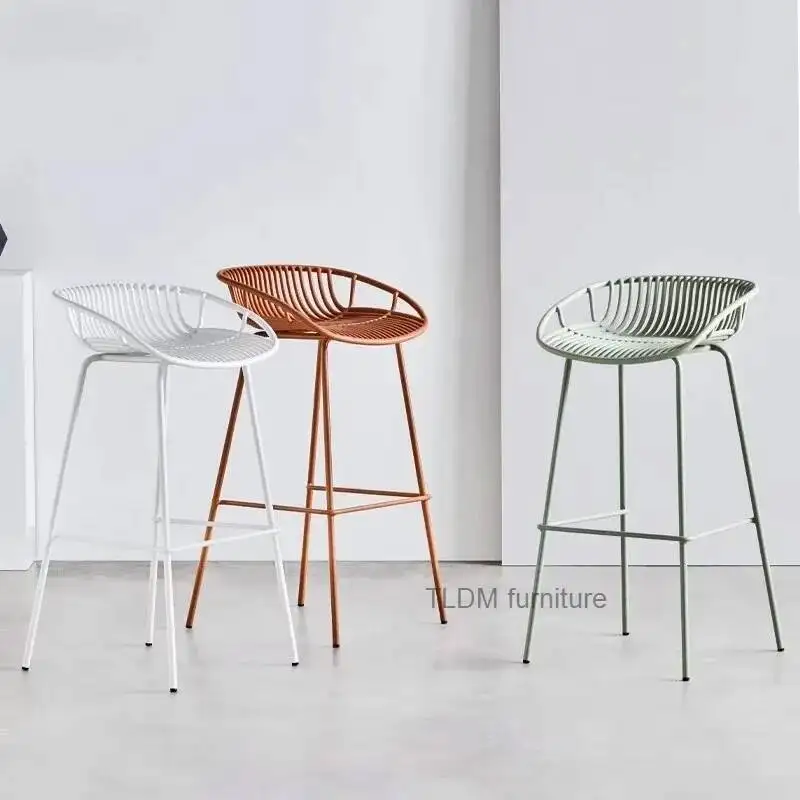 Табурет для дома, современный высокий табурет со спинкой, скандинавский барный стул из кованого железа, минималистичный стул для стойки регистрации, минималистичные скамейки для кухонного бара
Табурет для дома, современный высокий табурет со спинкой, скандинавский барный стул из кованого железа, минималистичный стул для стойки регистрации, минималистичные скамейки для кухонного бара