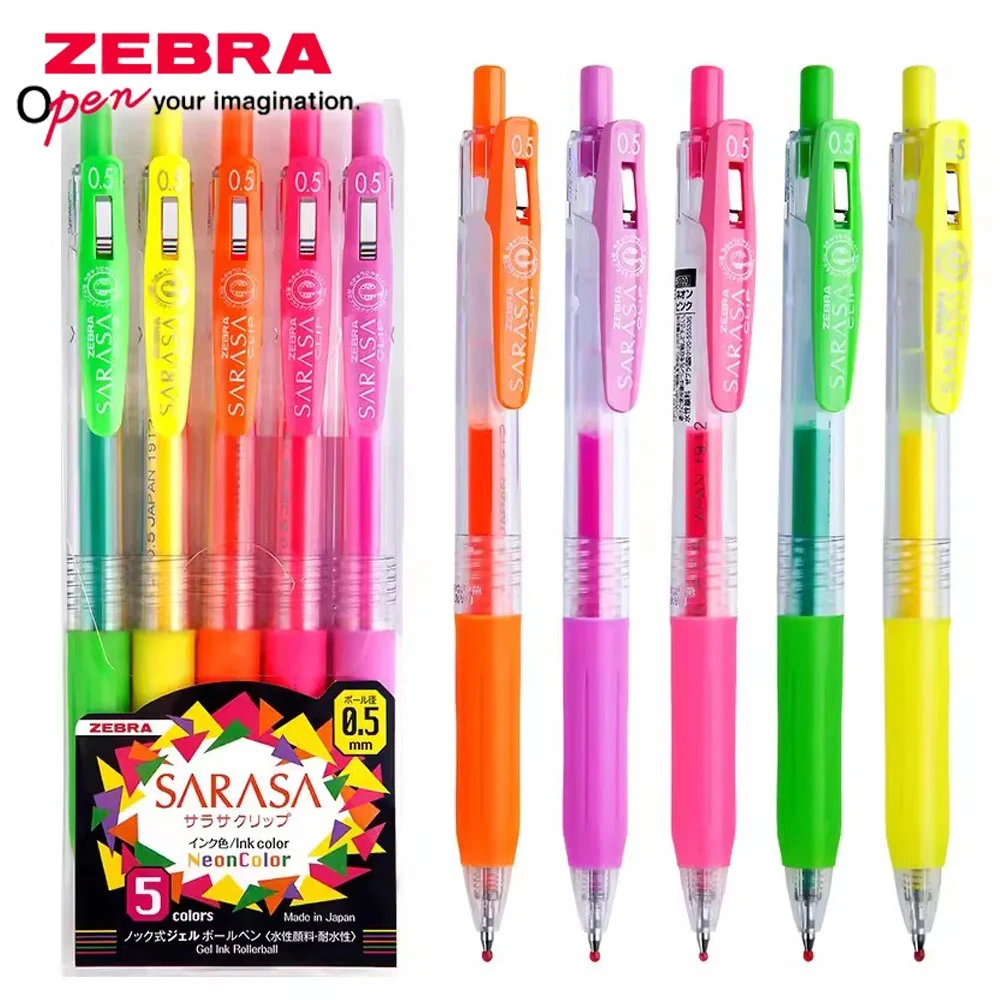 5PCS/Set Japan ZEBRA Color Gel Pen JJ15 Press Gel Ink Rollerball Fluorescent Gel Pen Set Kawaii Stationery Back To School Anime
5PCS/Set Japan ZEBRA Color Gel Pen JJ15 Press Gel Ink Rollerball Fluorescent Gel Pen Set Kawaii Stationery Back To School Anime