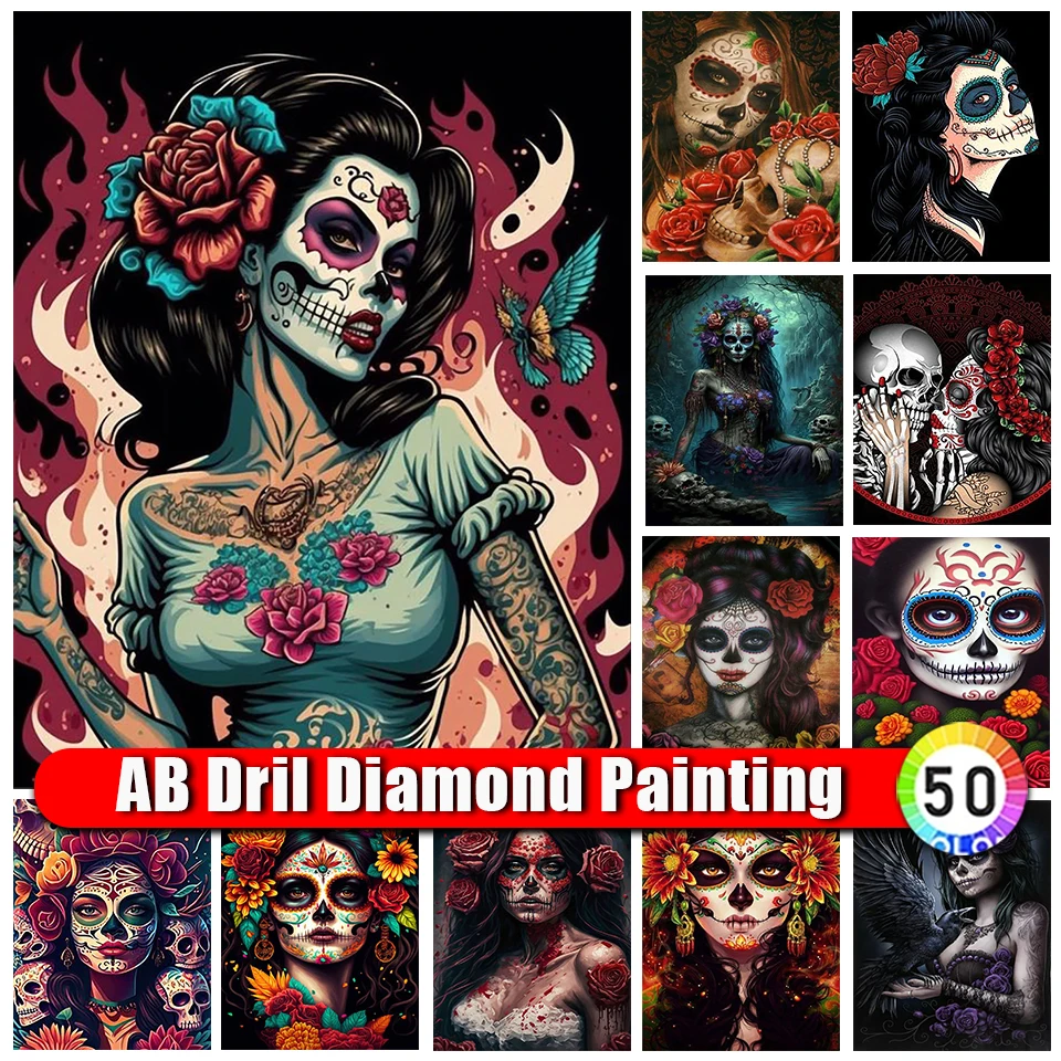 Zipper Bag Diy AB Diamond Painting Halloween Cross Stitch 5D Rhinestone Mosaic Diamond Embroidery Skull Girl Pictures New 2023
Zipper Bag Diy AB Diamond Painting Halloween Cross Stitch 5D Rhinestone Mosaic Diamond Embroidery Skull Girl Pictures New 2023