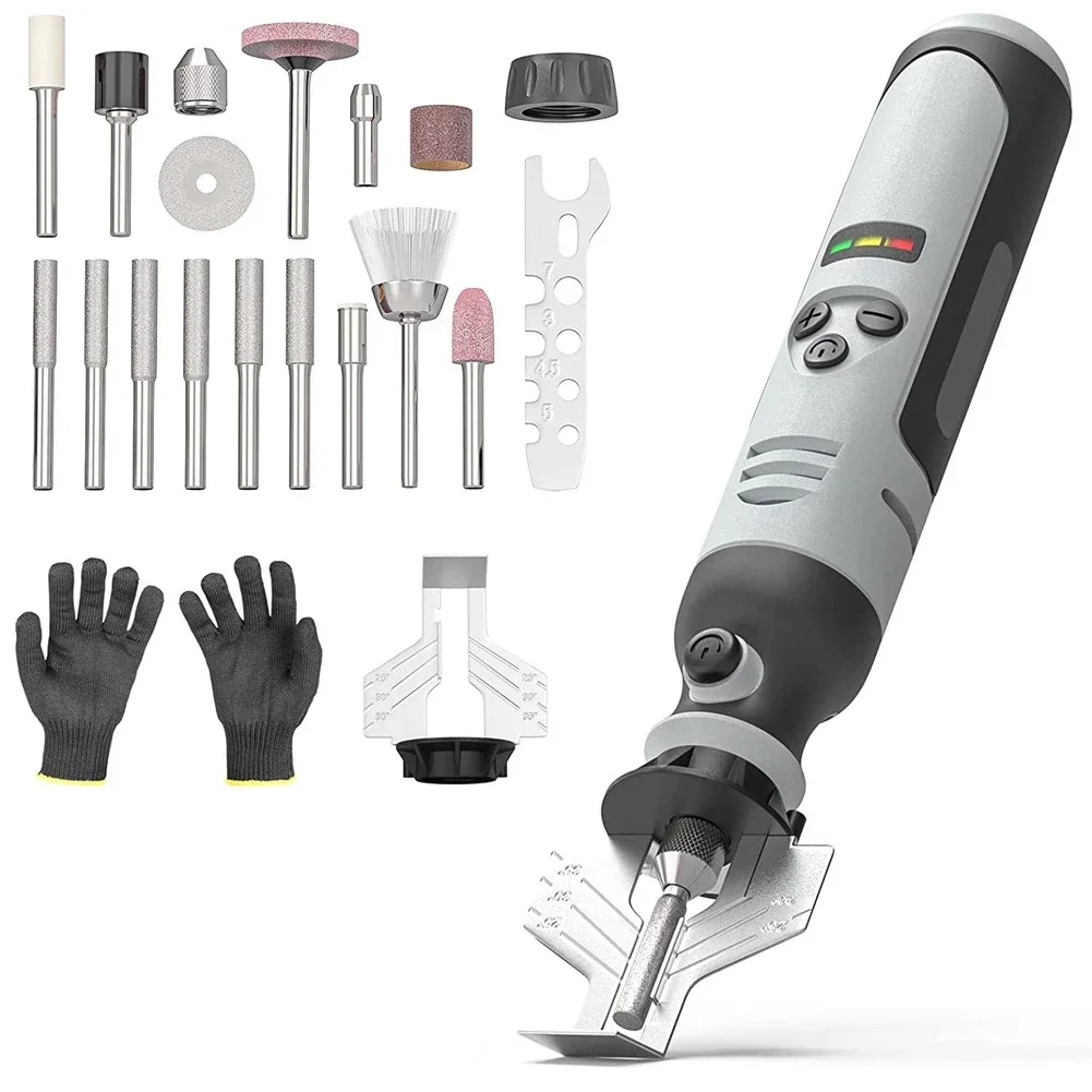Adjustable Levels Practical Rechargeable Electric Handheld Accessories Chainsaw Sharpener Diamond Sharpening Bits
Adjustable Levels Practical Rechargeable Electric Handheld Accessories Chainsaw Sharpener Diamond Sharpening Bits