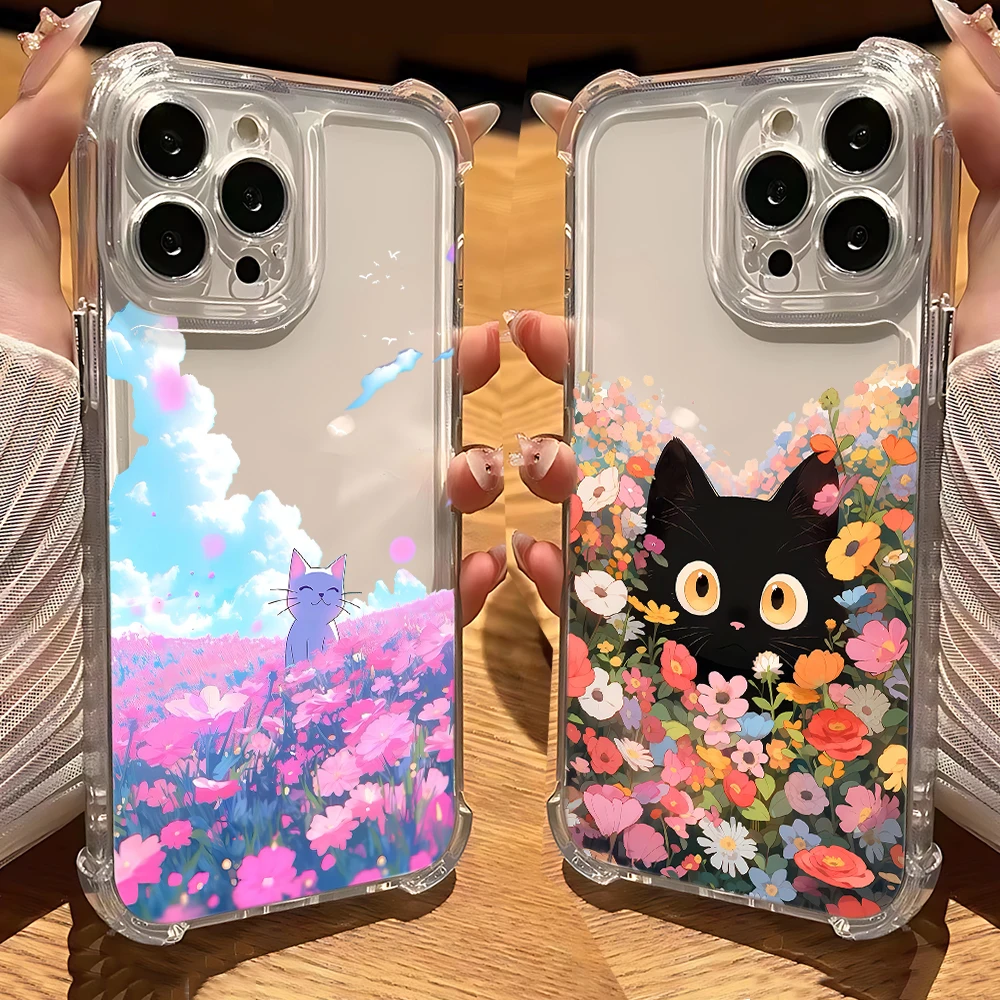 Cat In The Sea Of Flowers Phone Case For iPhone 16 15 14 13 12 11 Mini Pro Max X XR XSMax 7 8 Plus Anti Fall Transparent Cover
Cat In The Sea Of Flowers Phone Case For iPhone 16 15 14 13 12 11 Mini Pro Max X XR XSMax 7 8 Plus Anti Fall Transparent Cover