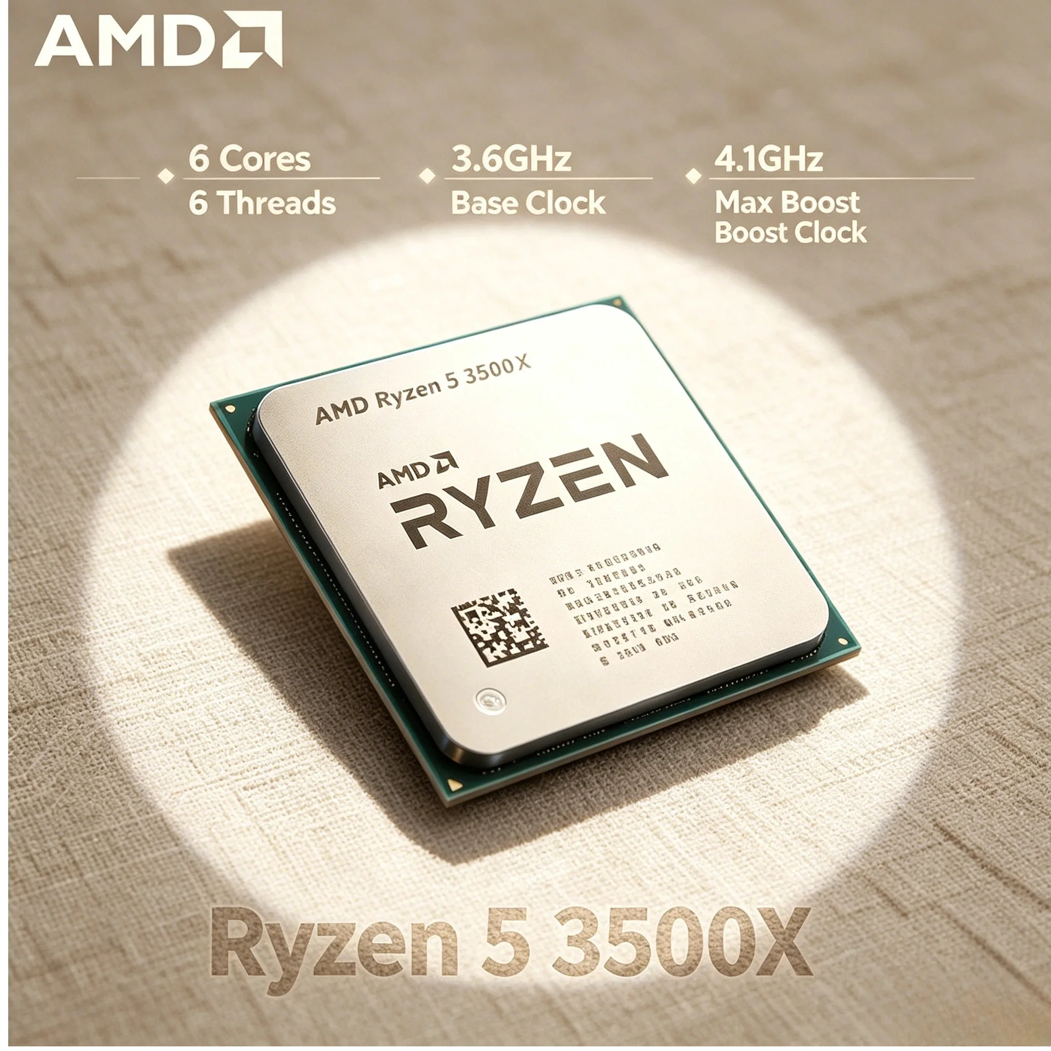 AMD Ryzen 5 3500X 3.6GHz 6 Core 6 Thread Processor 7nm 65W L3 32M Socket AM4 Without Package Pro Max Speed Pro Ultra
AMD Ryzen 5 3500X 3.6GHz 6 Core 6 Thread Processor 7nm 65W L3 32M Socket AM4 Without Package Pro Max Speed Pro Ultra