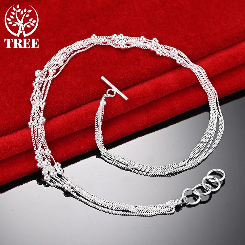 ALITREE 925 Стерлинговое серебро Multi Smooth Bead цепи ожерелья для женщин вечерние свадебные модные очаровательные ювелирные изделия женские подарки на день рождения
ALITREE 925 Стерлинговое серебро Multi Smooth Bead цепи ожерелья для женщин вечерние свадебные модные очаровательные ювелирные изделия женские подарки на день рождения