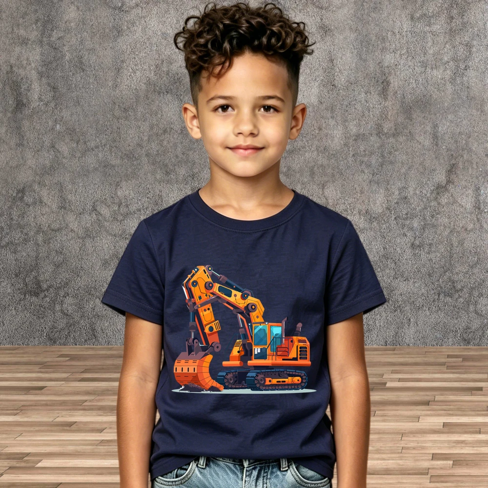 Boys Summer T-Shirt New Arrival Children Excavator Cotton Top Short Sleeve Casual Kids Clothes
Boys Summer T-Shirt New Arrival Children Excavator Cotton Top Short Sleeve Casual Kids Clothes
