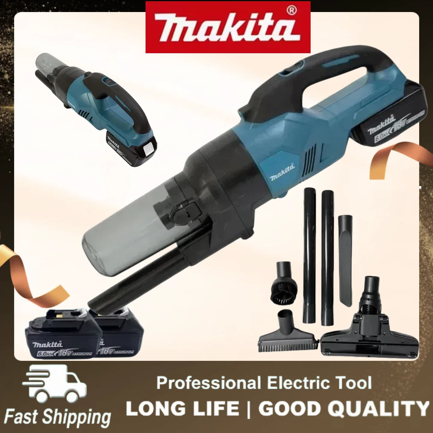 Makita Portable Powerful Electric Vacuum Cleaner, Efficient Household Industrial Construction Workshop Cleaning Tools 18V
Makita Portable Powerful Electric Vacuum Cleaner, Efficient Household Industrial Construction Workshop Cleaning Tools 18V