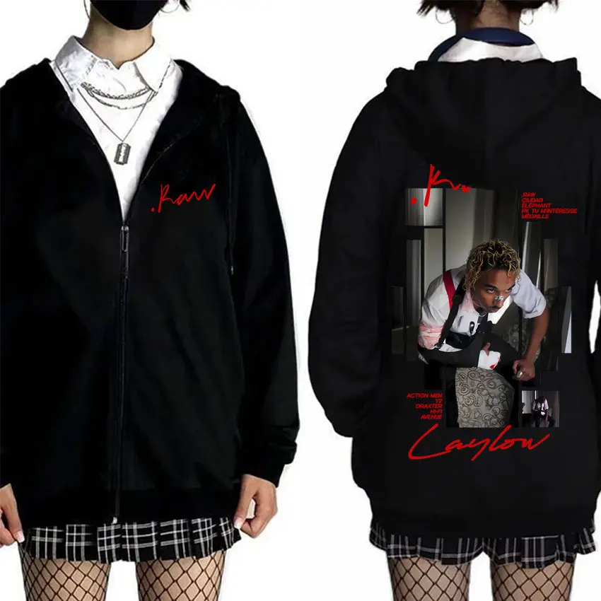Rapper Laylow Raw Album Merch 2026 Zipper Hoodies Men Women Hip Hop Fashion Pop Music Zip Up Jacket Man Fleece Cotton Sweatshirt
Rapper Laylow Raw Album Merch 2026 Zipper Hoodies Men Women Hip Hop Fashion Pop Music Zip Up Jacket Man Fleece Cotton Sweatshirt