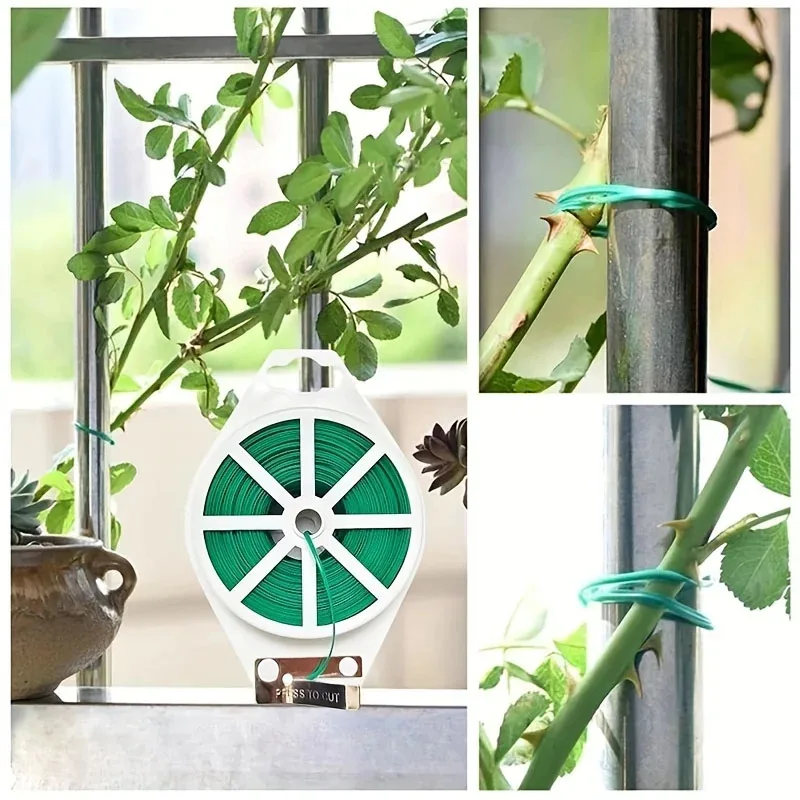 Садоводство и уход за лужайками, 50/100 м, садовая переплетная проволока, пластиковые стяжки, провод для крепления растений, портативные садовые кабельные стяжки
Садоводство и уход за лужайками, 50/100 м, садовая переплетная проволока, пластиковые стяжки, провод для крепления растений, портативные садовые кабельные стяжки