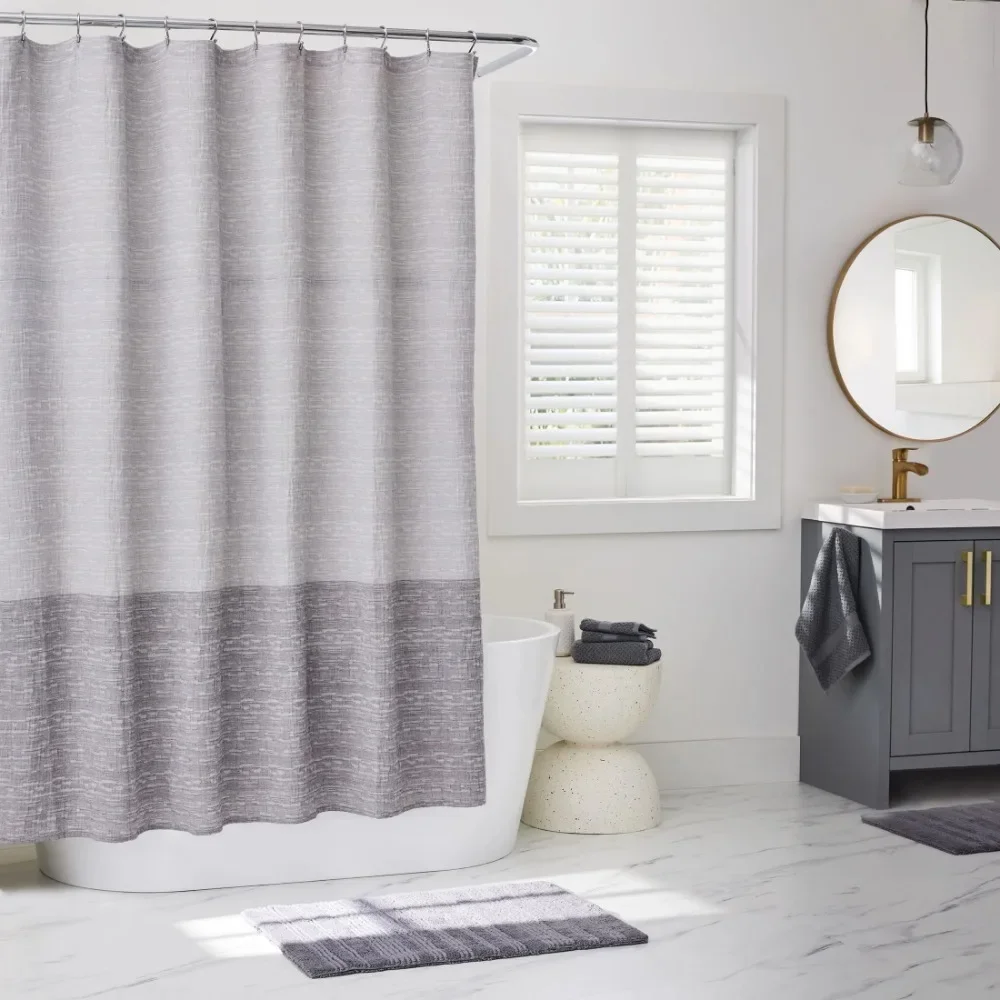 Better Homes and Gardens Gray Color Block Boucle Cotton/Poly Shower Curtain, 72 x 72
Better Homes and Gardens Gray Color Block Boucle Cotton/Poly Shower Curtain, 72 x 72