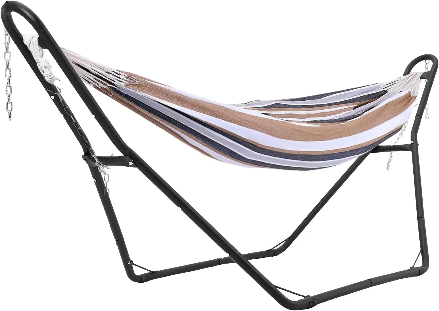 Hammock Stand, Heavy-Duty Portable Hammock Stand Only, 550-Pound Capacity Camping Stand, Fits 9.5-14 Foot Hammocks, Powder-Coate
Hammock Stand, Heavy-Duty Portable Hammock Stand Only, 550-Pound Capacity Camping Stand, Fits 9.5-14 Foot Hammocks, Powder-Coate