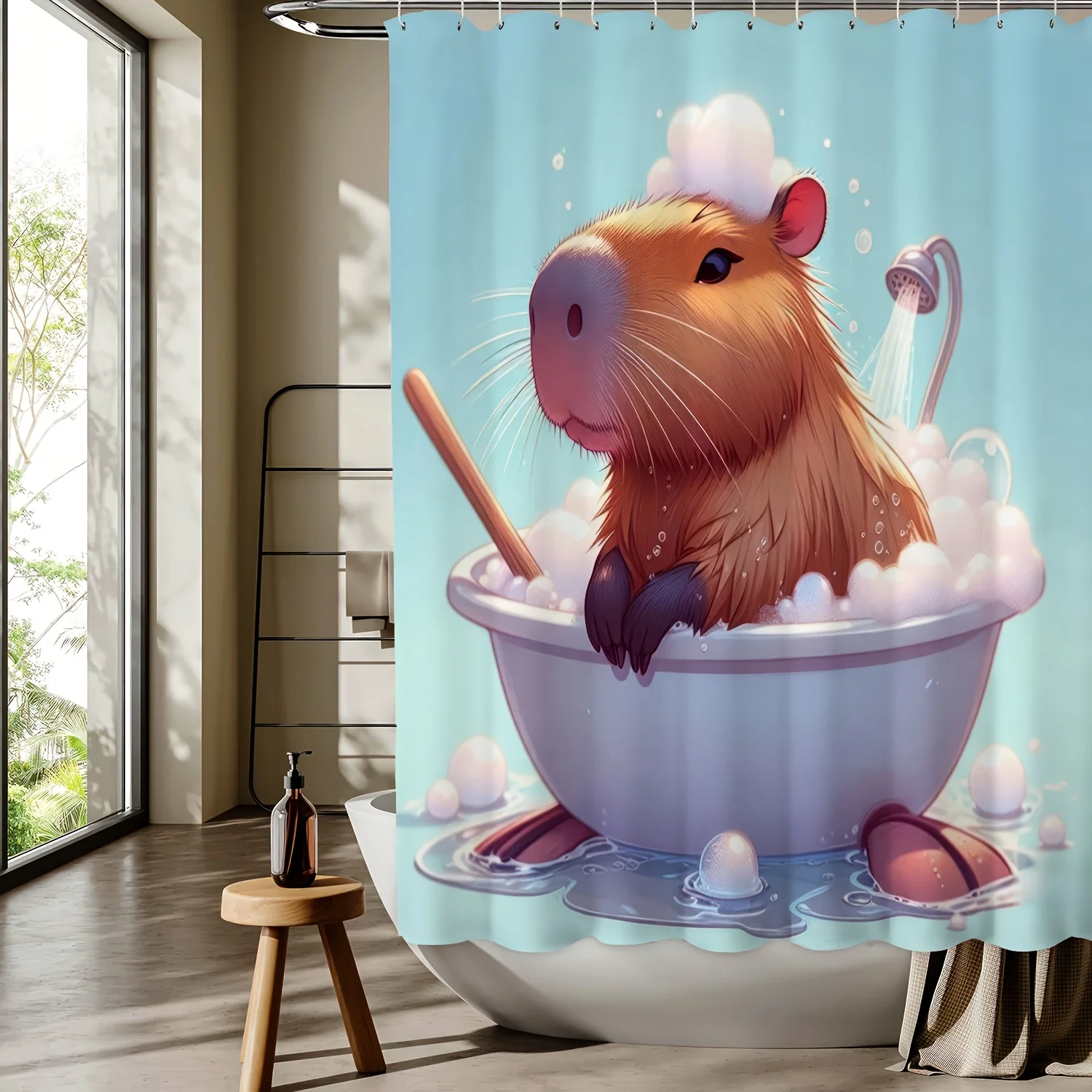 Cute Funny Cartoon Squirrel Animal Print Shower Curtain Waterproof Polyester Fabric for Bathroom Home Decor Accessories
Cute Funny Cartoon Squirrel Animal Print Shower Curtain Waterproof Polyester Fabric for Bathroom Home Decor Accessories