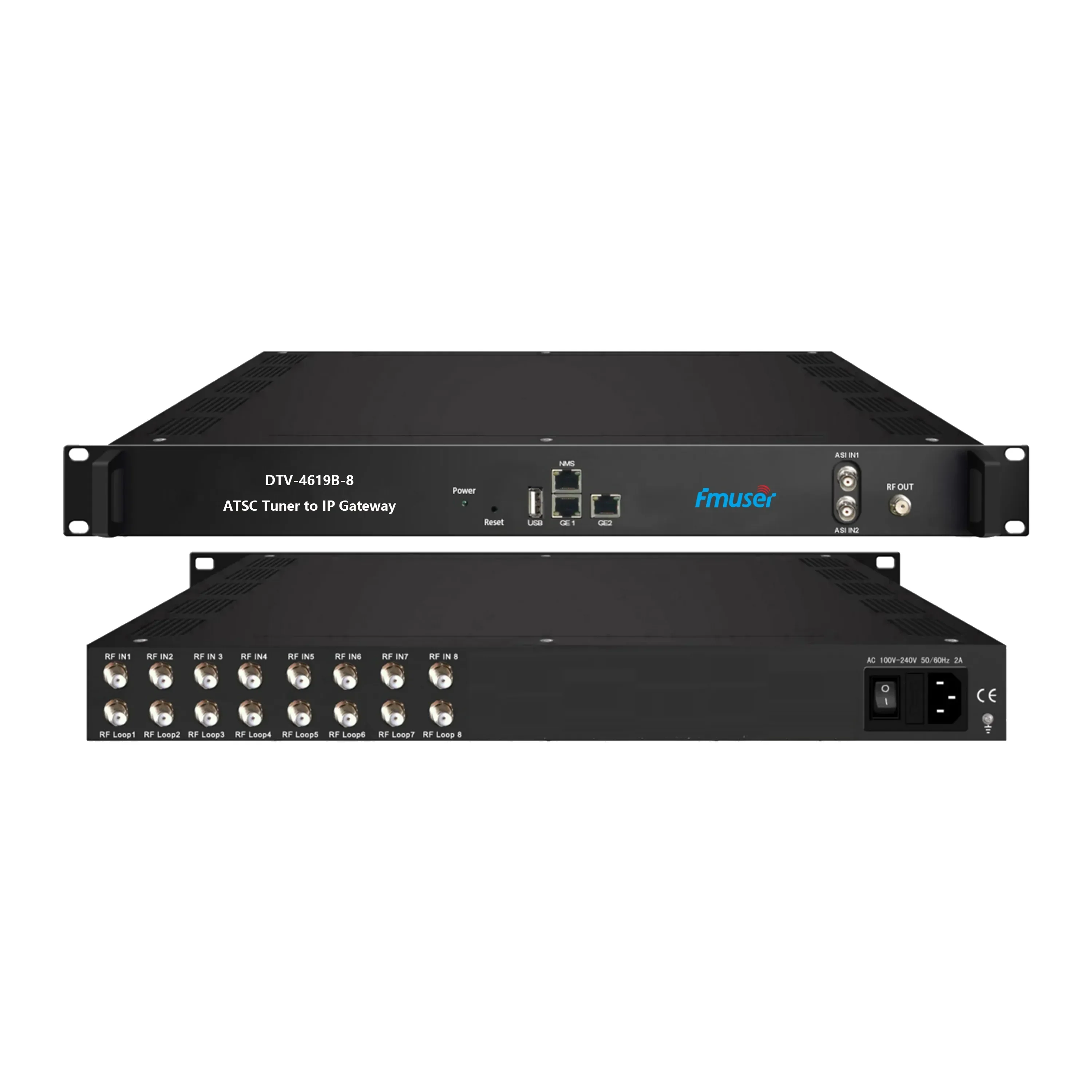FMUSER DTV-4619B 8/16/24 FTA DVB- S/S2/S2X (DVB-C/T/T2/ISDB-T/ATSC) Or 2/1 ASI And 1 USB In 8/16/24 Encoder Modulator
FMUSER DTV-4619B 8/16/24 FTA DVB- S/S2/S2X (DVB-C/T/T2/ISDB-T/ATSC) Or 2/1 ASI And 1 USB In 8/16/24 Encoder Modulator