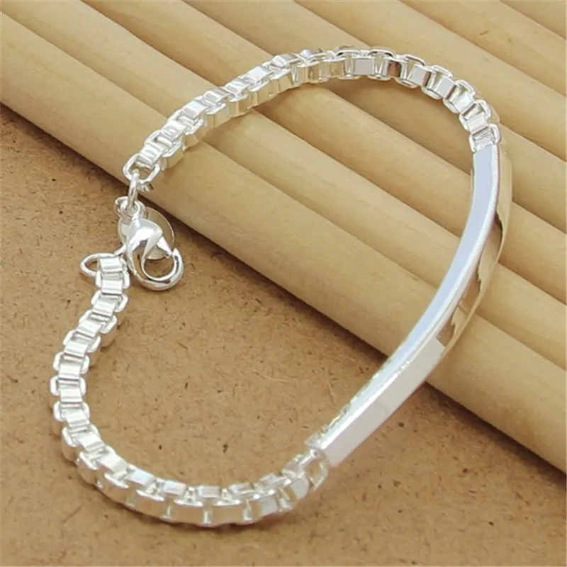 925 Sterling Silver Bracelet Chain Venetian Box Chain For Women Fashion Design Product Fine Jewelry High Quality Men Wedding
925 Sterling Silver Bracelet Chain Venetian Box Chain For Women Fashion Design Product Fine Jewelry High Quality Men Wedding