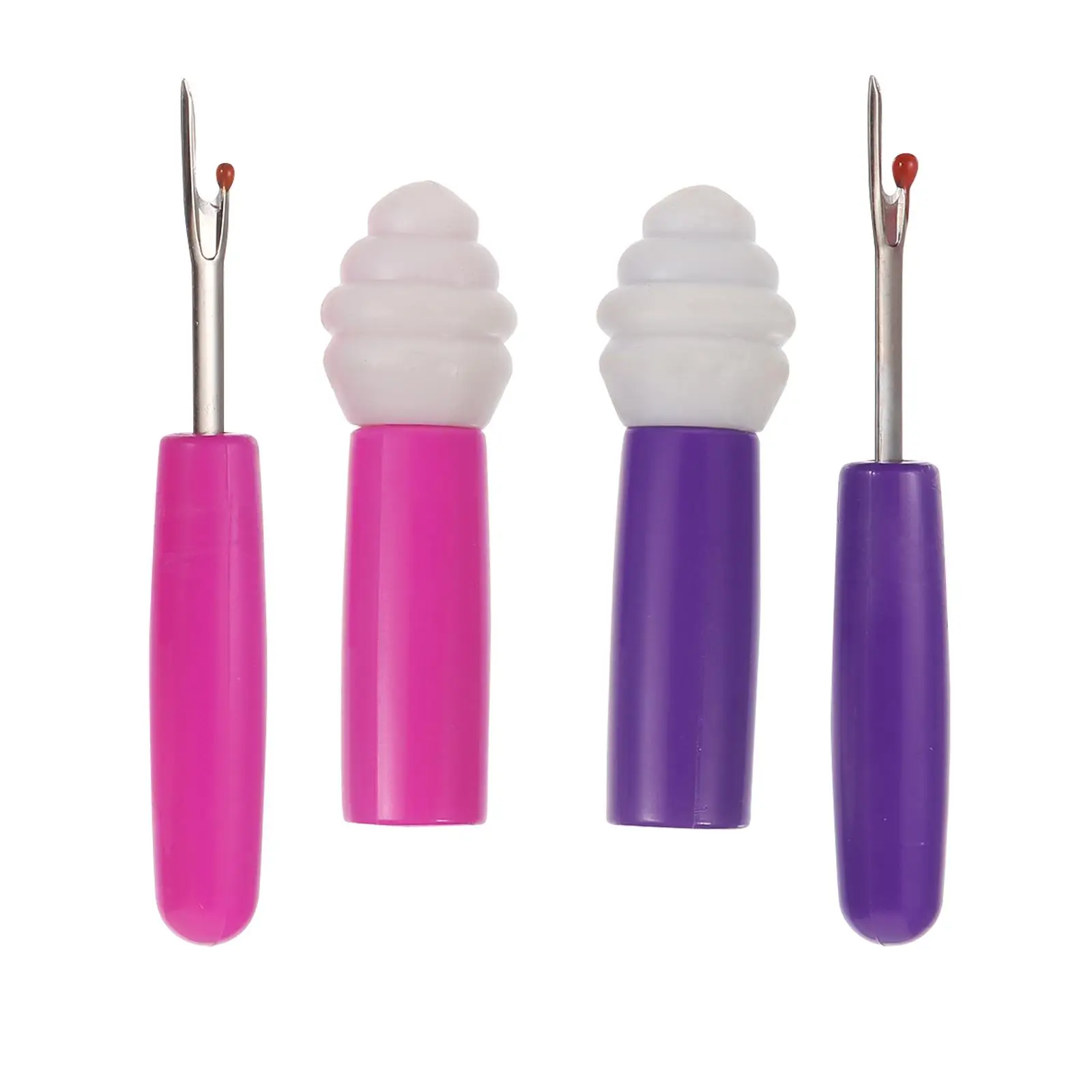 2pcs Ice Cream Shaped Seam Ripper Practical Tool for Embroidery Metal Stitch Unpicker Thread Pink Purple Color
2pcs Ice Cream Shaped Seam Ripper Practical Tool for Embroidery Metal Stitch Unpicker Thread Pink Purple Color