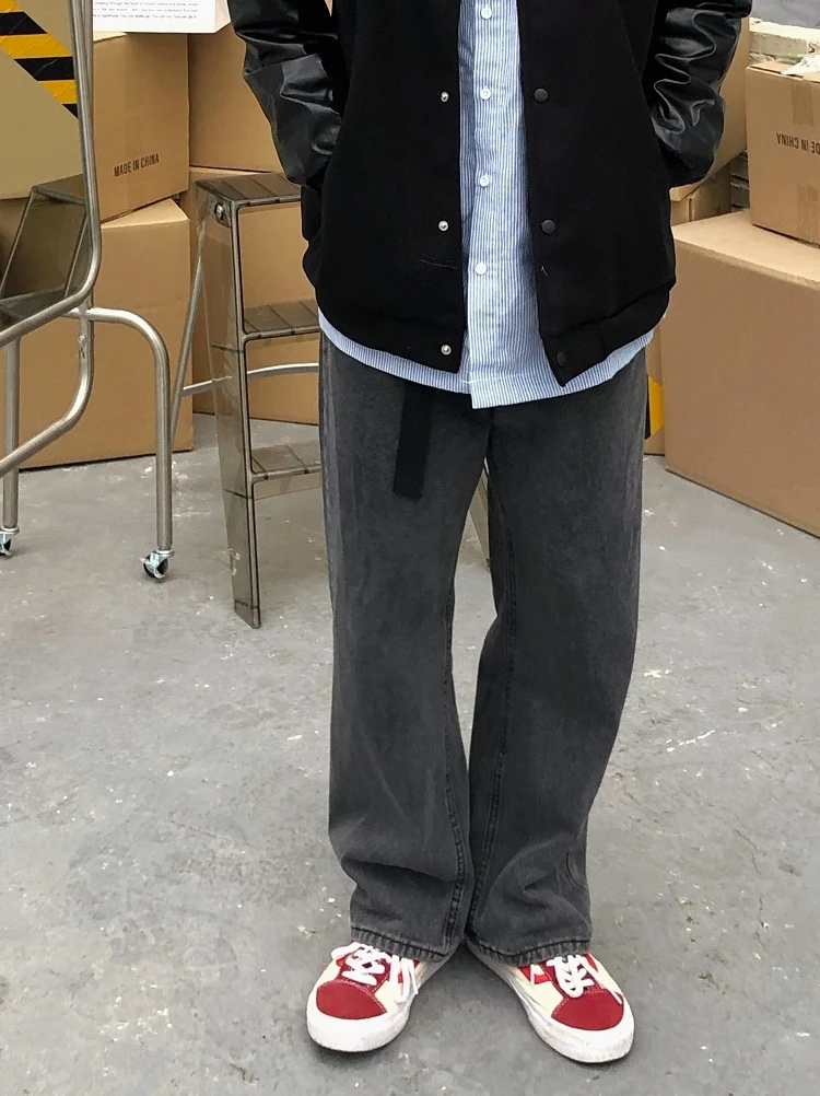 Retro Hong Kong Style Grey Cigarette Jeans Men's Autumn Winter Straight Leg Wide Leg Floor Length Casual Korean Dad Jeans
Retro Hong Kong Style Grey Cigarette Jeans Men's Autumn Winter Straight Leg Wide Leg Floor Length Casual Korean Dad Jeans