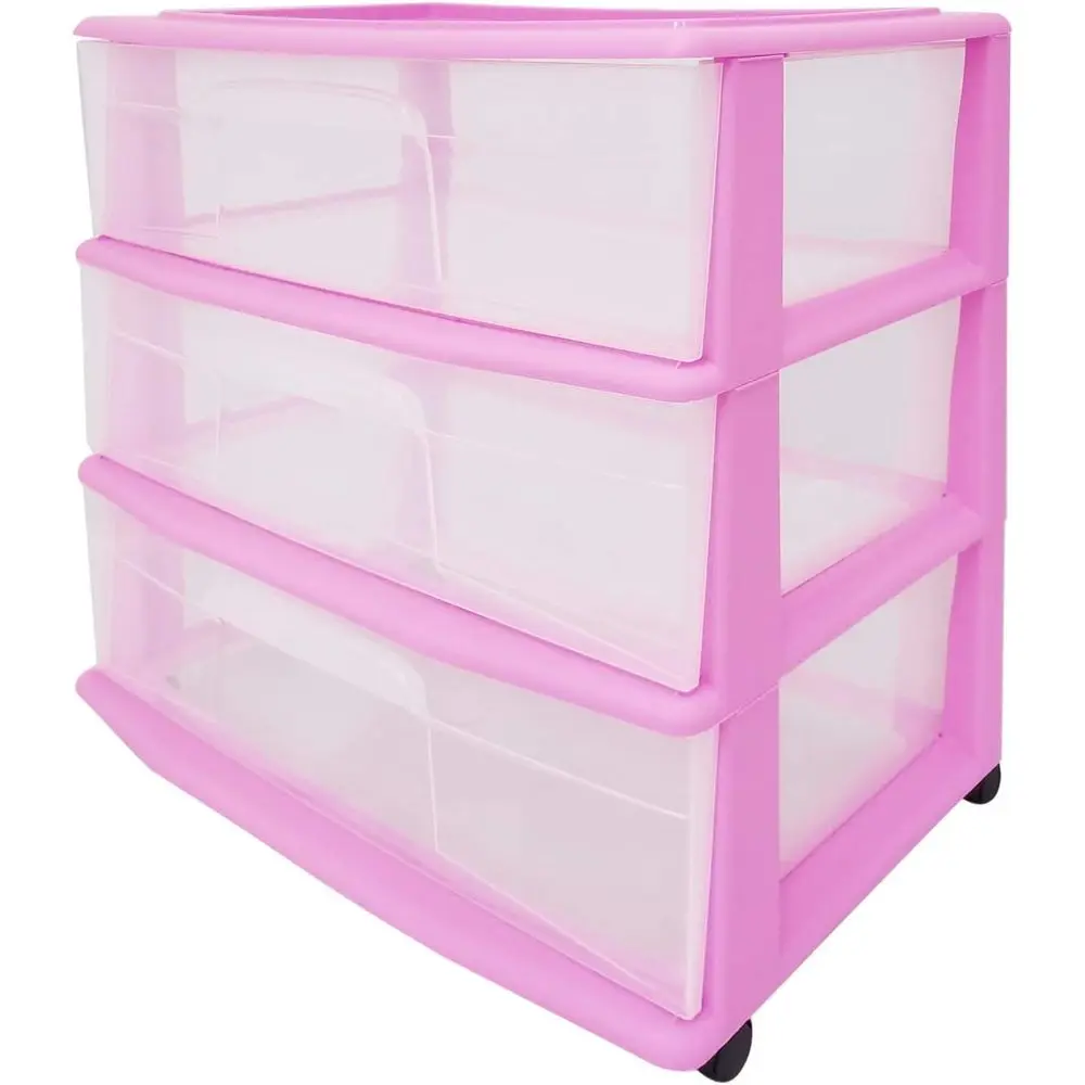 3-Tier Plastic Storage Cart - Wide
3-Tier Plastic Storage Cart - Wide