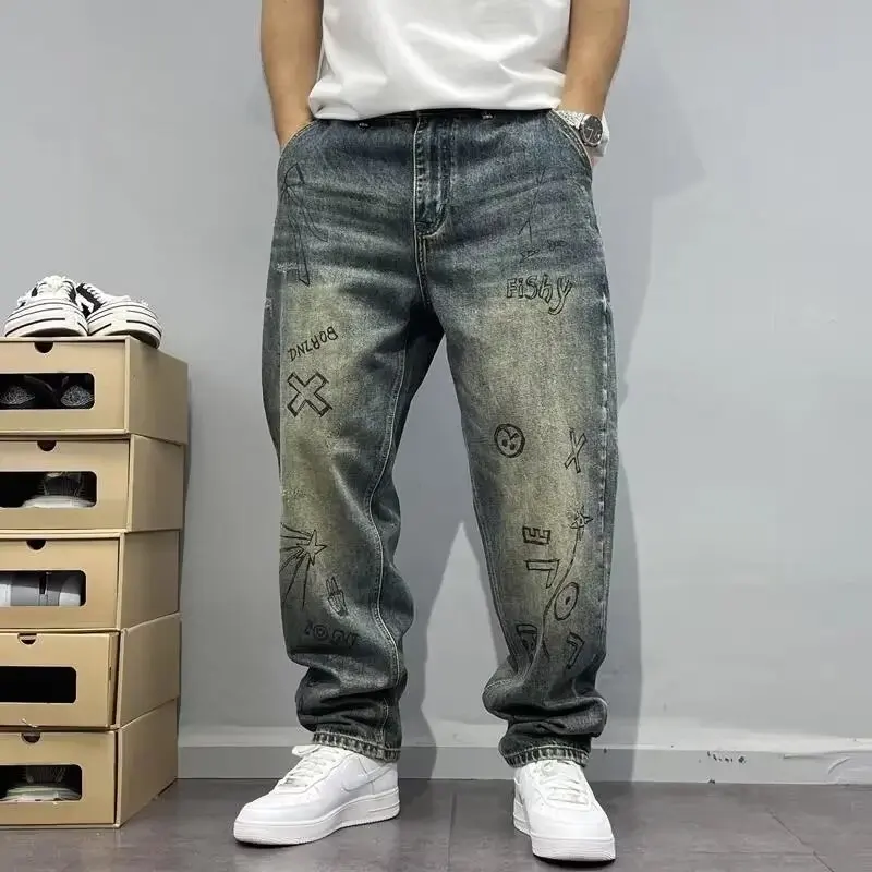 Waed fiti American Street Sle Loose Fit Men's Jeans Spring Autumn High Waist Straight Leg Long Trousers Casual Jeans
Waed fiti American Street Sle Loose Fit Men's Jeans Spring Autumn High Waist Straight Leg Long Trousers Casual Jeans