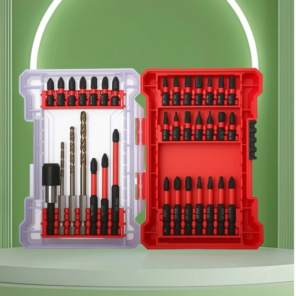 Набор из 35 магнитных бит для ударного шуруповерта с втулками, шестигранные насадки для ремонта мебели и автомобилей
Набор из 35 магнитных бит для ударного шуруповерта с втулками, шестигранные насадки для ремонта мебели и автомобилей