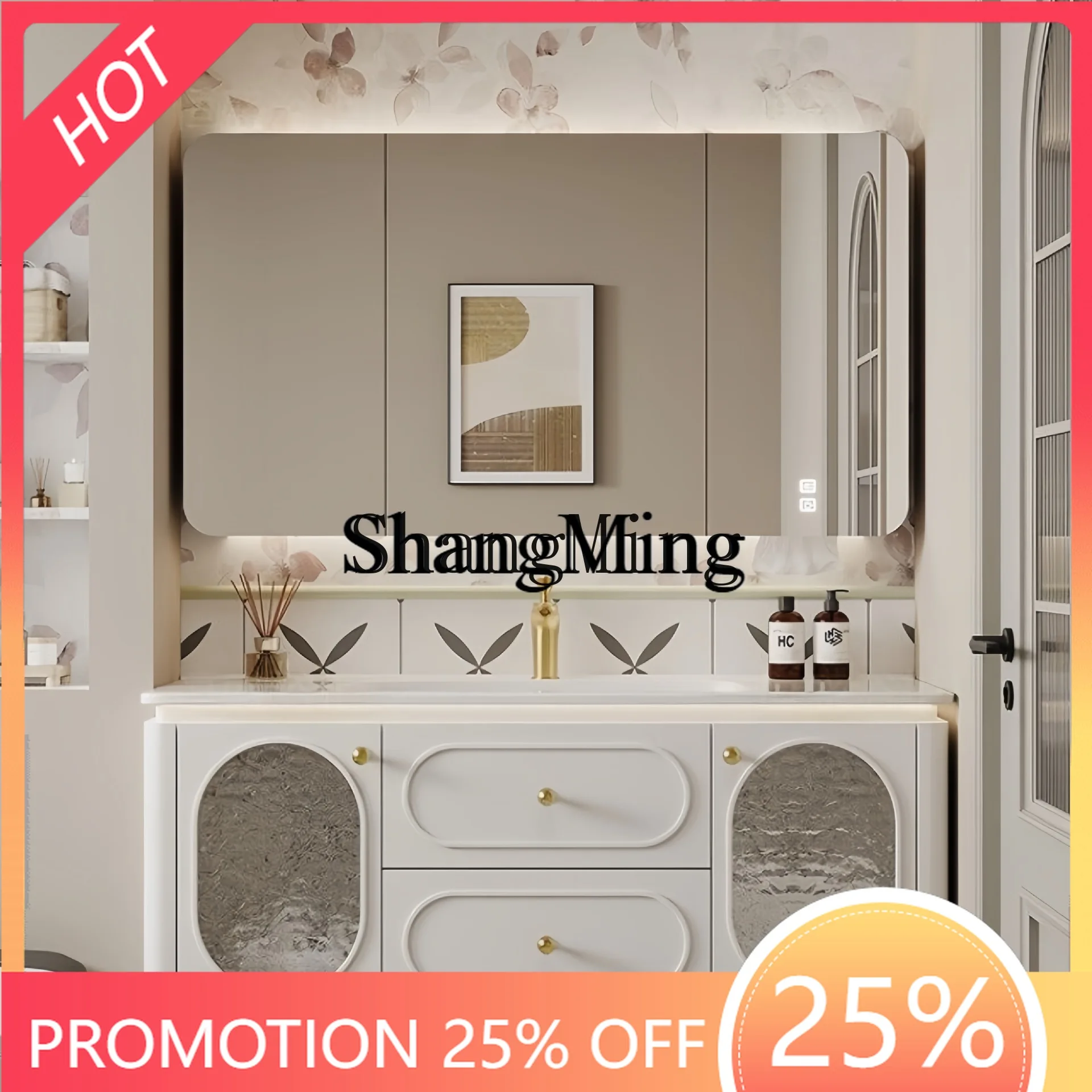 FG good-looking new oak paint antique bathroom bathroom cabinet combination ceramic integrated
FG good-looking new oak paint antique bathroom bathroom cabinet combination ceramic integrated