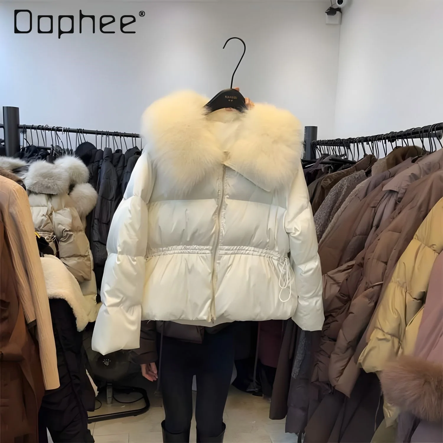 Korean Style Ins Big Fox Fur Collar Down Jackets for Women 2025 Winter New Fashion Loose Waist Slimming Duck Down Coat Female
Korean Style Ins Big Fox Fur Collar Down Jackets for Women 2025 Winter New Fashion Loose Waist Slimming Duck Down Coat Female