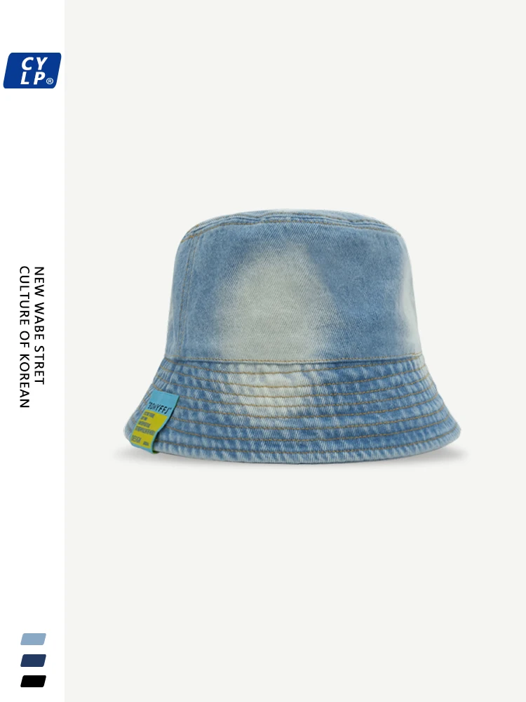 Letter Cloth Label Bucket Hat Female Face-Covering Sun-Shade Hat Korean Style Denim Bucket Hat Male
Letter Cloth Label Bucket Hat Female Face-Covering Sun-Shade Hat Korean Style Denim Bucket Hat Male