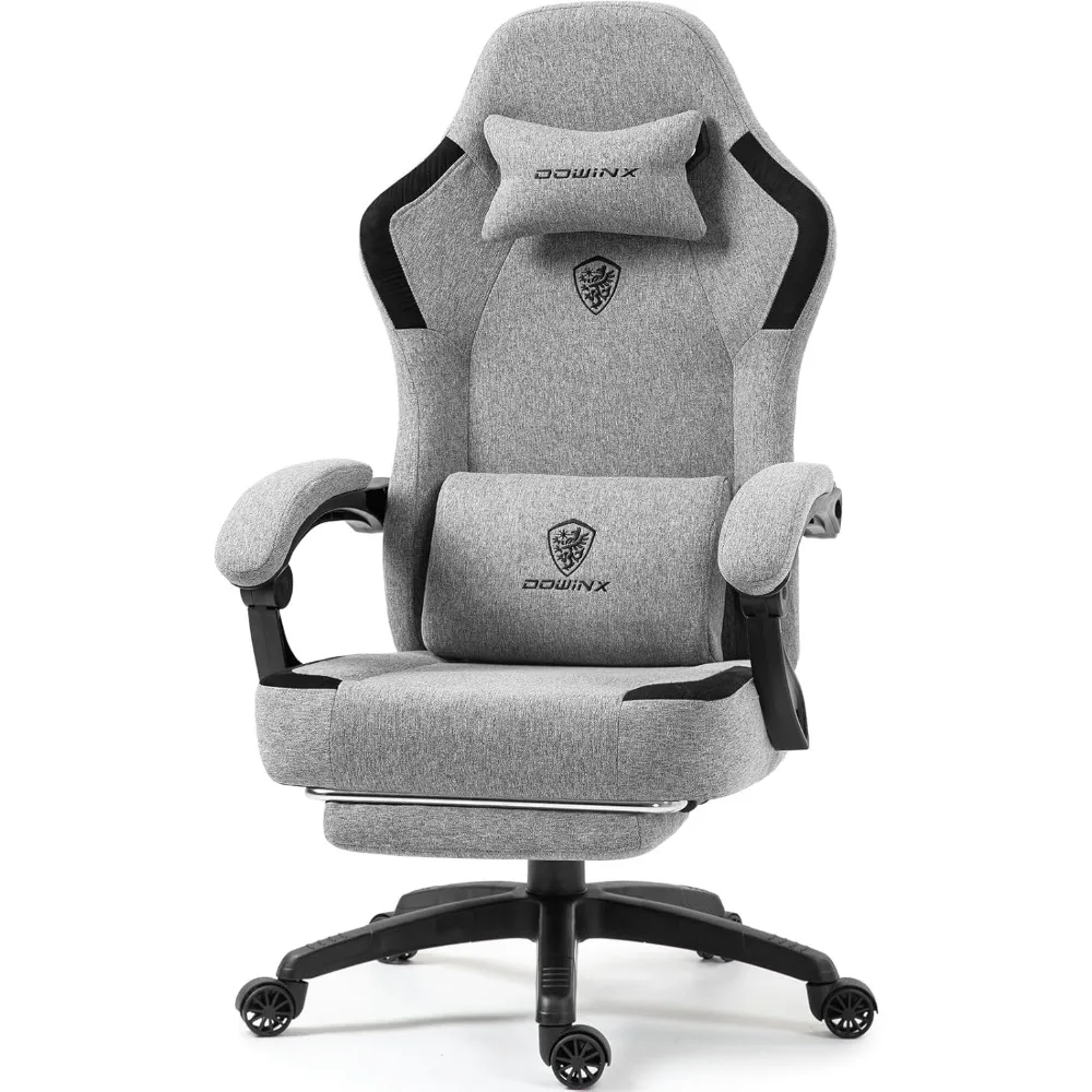 Fabric Gaming Chair with Pocket Spring Cushion,Breathable Computer Chair with Massage Lumbar Support and Footrest,High Back Gam
Fabric Gaming Chair with Pocket Spring Cushion,Breathable Computer Chair with Massage Lumbar Support and Footrest,High Back Gam