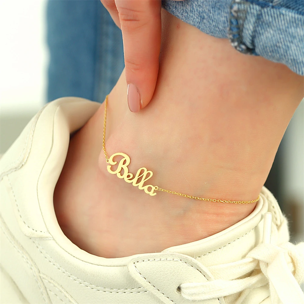 Beach Jewelry Personalized Name Anklet for Women Custom Nameplate Leg Bracelet Stainless Steel Summer Ankle Name Mom Foot Chain
Beach Jewelry Personalized Name Anklet for Women Custom Nameplate Leg Bracelet Stainless Steel Summer Ankle Name Mom Foot Chain