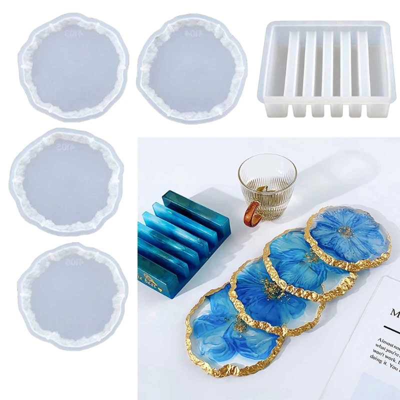 5Pcs Irregular Tray Tea Cup Mat Silicone Molds DIY Thick Coaster Plate Wine Glass Pad Reusable Epoxy Resin Mould Table Decor
5Pcs Irregular Tray Tea Cup Mat Silicone Molds DIY Thick Coaster Plate Wine Glass Pad Reusable Epoxy Resin Mould Table Decor