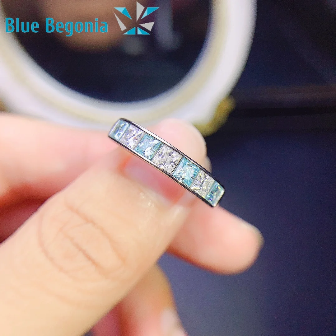 3*3mm Moissanite Ring Real 925 Sterling Silver 7pcs VVS1 Gemstone Fine Jewelry for Women Birthday Party Gift
3*3mm Moissanite Ring Real 925 Sterling Silver 7pcs VVS1 Gemstone Fine Jewelry for Women Birthday Party Gift