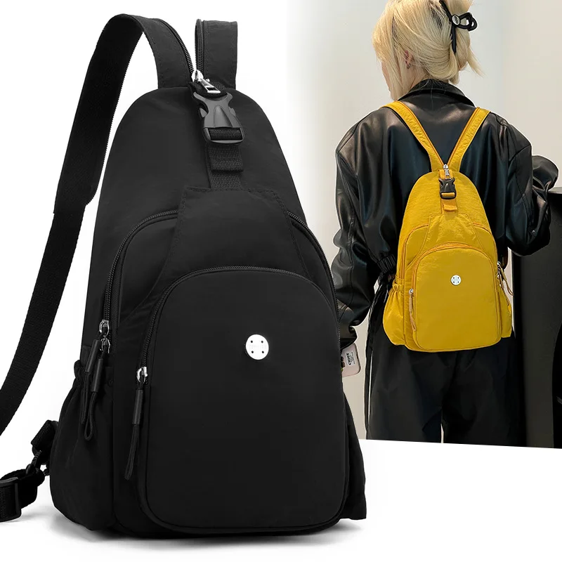 New ultra light puff waterproof multifunctional backpack, colorful outdoor casual crossbody cloth bag, women's niche chest bag
New ultra light puff waterproof multifunctional backpack, colorful outdoor casual crossbody cloth bag, women's niche chest bag