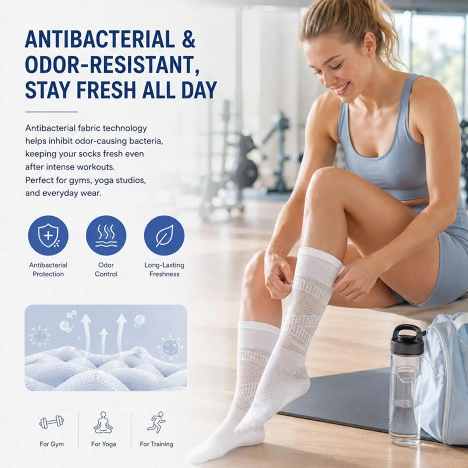 Compression Socks For Women Breathable Non-Slip Circulation Support Sports Knee High Socks For Women For Daily Travel Gym
Compression Socks For Women Breathable Non-Slip Circulation Support Sports Knee High Socks For Women For Daily Travel Gym