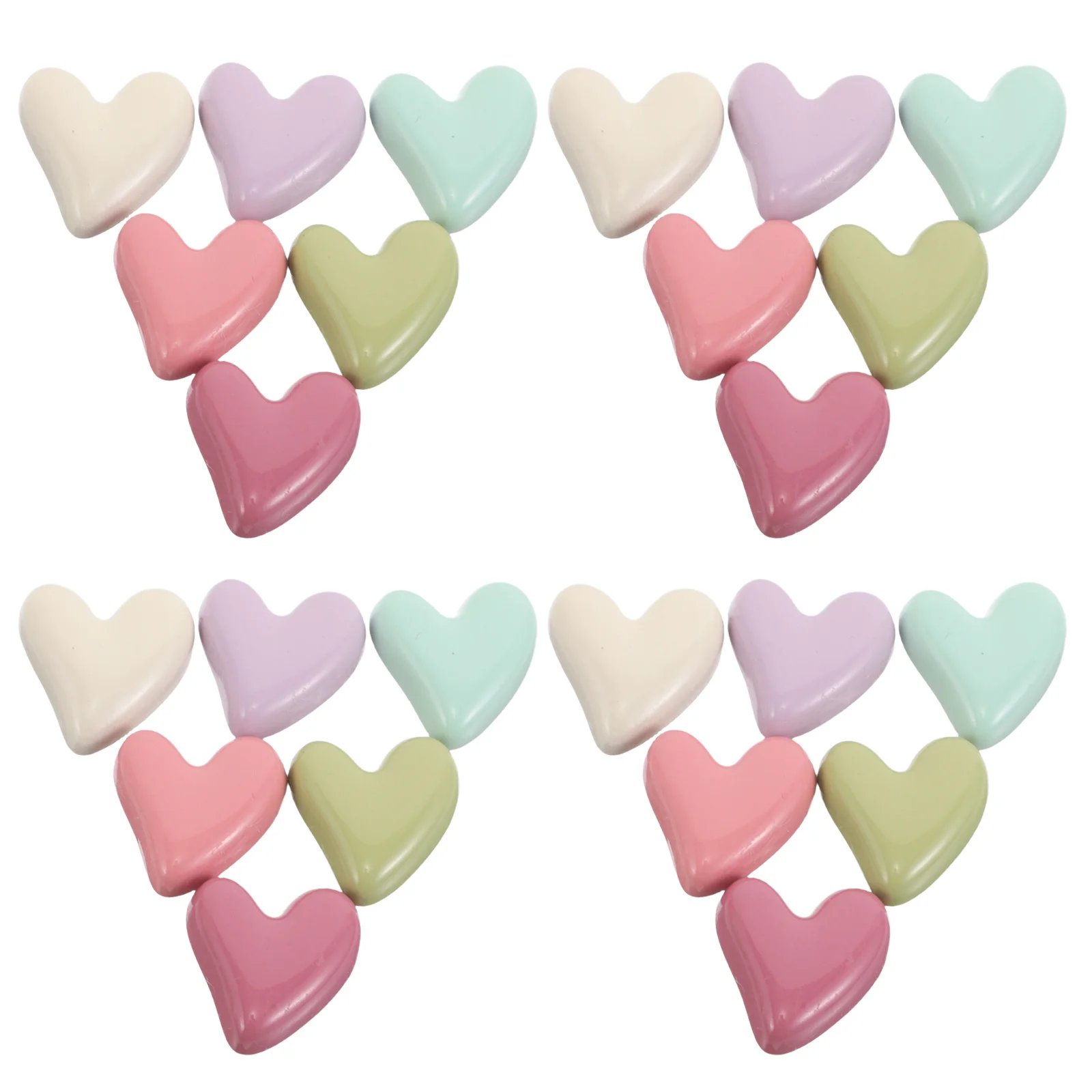 24Pcs Electroplated Macaron Color Heart Fridge Magnets Vintage Decorative Magnets for Kitchen Office Classroom Whiteboards 
24Pcs Electroplated Macaron Color Heart Fridge Magnets Vintage Decorative Magnets for Kitchen Office Classroom Whiteboards