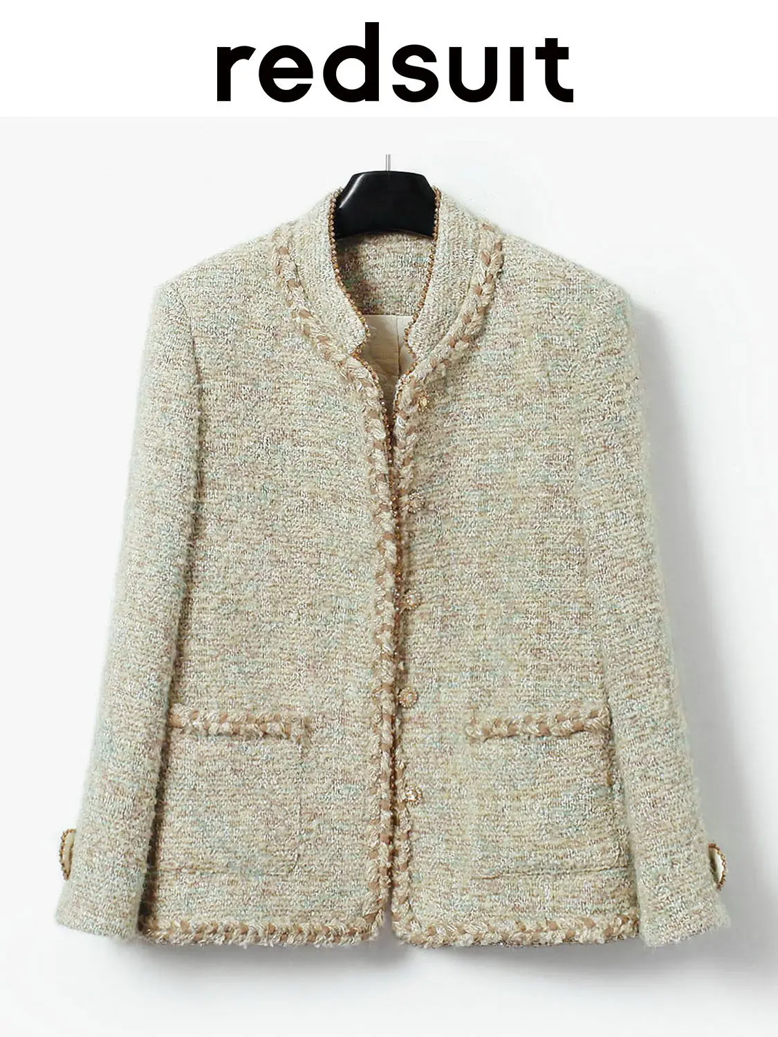 New Advanced slimming floral yarn jacket, mid length elegant top Can customize size
New Advanced slimming floral yarn jacket, mid length elegant top Can customize size