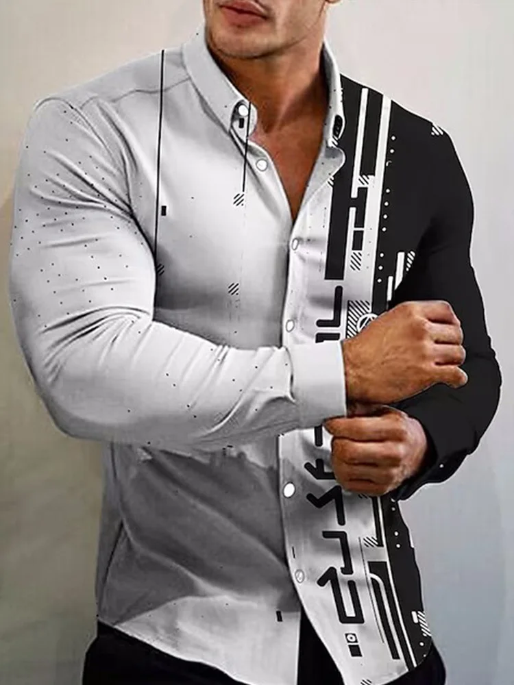 New 3D digital printed men's casual shirts for spring, summer, and autumn, cool printed long sleeved collared shirts, fashionabl
New 3D digital printed men's casual shirts for spring, summer, and autumn, cool printed long sleeved collared shirts, fashionabl