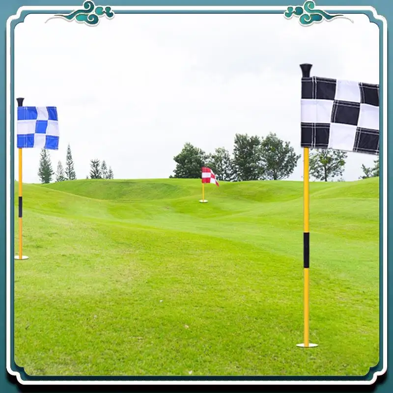 Reliable Golf Green Flag, Colorful Two-Section Checkered Green Target Hole Cup Flagpole, Golf Supplies
Reliable Golf Green Flag, Colorful Two-Section Checkered Green Target Hole Cup Flagpole, Golf Supplies