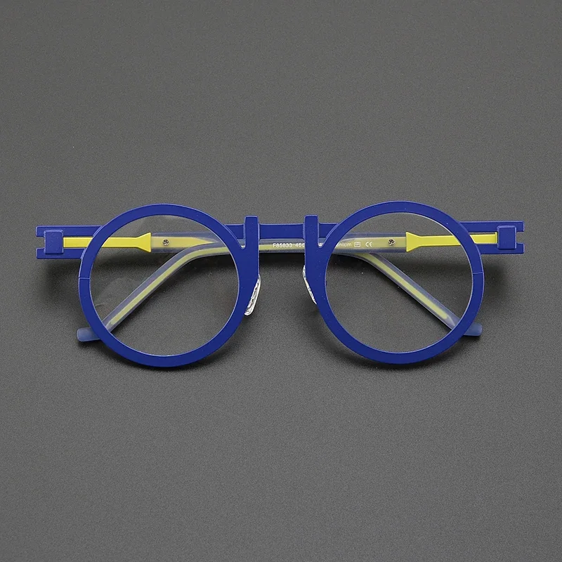 Художественный дизайн, круглые очки в оправе из чистого титана, модные очки в стиле ретро, оптические очки для близорукости на заказ
Художественный дизайн, круглые очки в оправе из чистого титана, модные очки в стиле ретро, оптические очки для близорукости на заказ