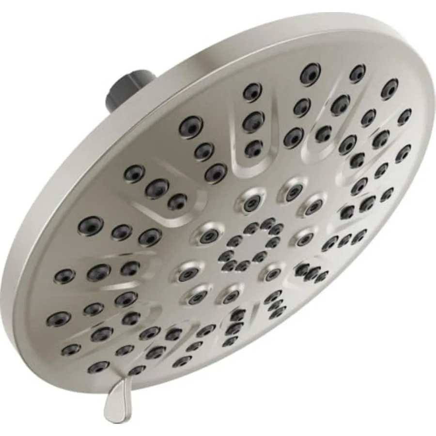 Faucet 4-Setting Shower Head Brushed Nickel Round High Pressure Metal 1.75 GPM Flow Rate Shower Head Brushed Nickel 75617SN
Faucet 4-Setting Shower Head Brushed Nickel Round High Pressure Metal 1.75 GPM Flow Rate Shower Head Brushed Nickel 75617SN