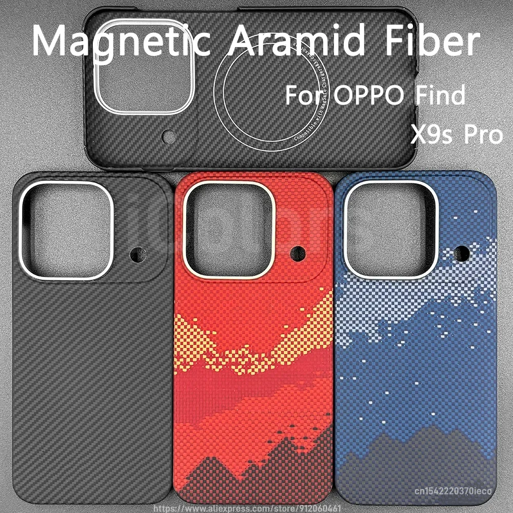 for OPPO Find X9S Pro Case Aramid Carbon Fiber Case Magnetic with MagSafe Ultra thin Lightweight Protective Cover
for OPPO Find X9S Pro Case Aramid Carbon Fiber Case Magnetic with MagSafe Ultra thin Lightweight Protective Cover