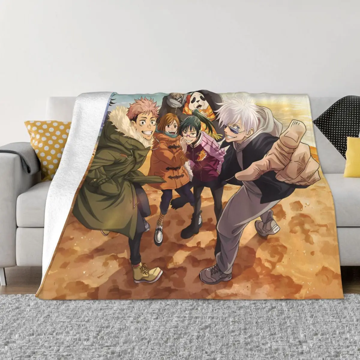 Jujutsu Anime Kaisen JJK Blanket Manga Flannel Vintage Warm Throw Blanket for Bedspread Winter
Jujutsu Anime Kaisen JJK Blanket Manga Flannel Vintage Warm Throw Blanket for Bedspread Winter